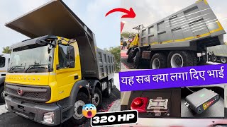 New BharatBenz 3532 8X4 Mining Tipper Full Review  320HP 💪💪 [upl. by Hannahs]