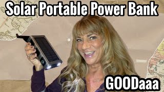 GOODaaa Solar Portable Power Bank Review powerbank solarpowerbank charger amzonfinds [upl. by Hurlow]