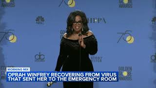 Oprah recovering after stomach virus sends her to emergency room [upl. by Gaelan311]