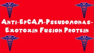 Pronounce Medical Words ― Anti―EpCAM―Pseudomonas―Exotoxin Fusion Protein [upl. by Amar138]