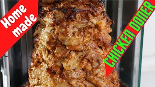 Doner Kebab Recipe  Chicken Doner Kebab Recipe  Döner Kebab  Donair Kebab  Turkish Doner Kabab [upl. by Nipsirc]