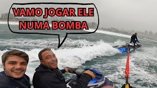 SURF DE ONDAS GIGANTES NO RIO DE JANEIRO COM O GORDO  FELIPE CESARANO [upl. by Eelaras877]