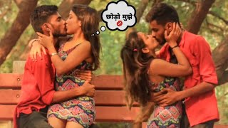 Girlfriend के सामने किया Smoke  Real Kissing Prank  Ashish Panday [upl. by Intirb456]