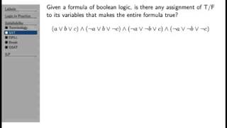 propositional satisfiability DPLL [upl. by Ayikan760]