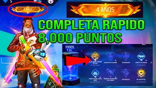 COMO Poner EL TÍTULO de los 4 AÑOS en FREE FIRE como completar el sistema de logros para emote ff [upl. by Nawor633]