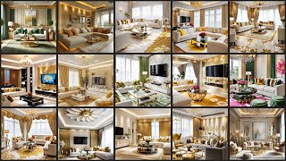 Best living room interior designs with gold elegance  Creative living room decorating ideas [upl. by Claudianus]