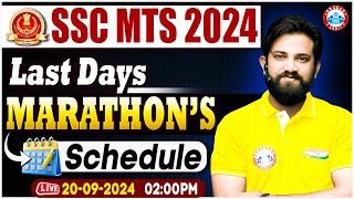 SSC MTS 2024  Last Days Marathon Schedule  SSC MTS Preparation Strategy  By Naveen Sir [upl. by Temple]