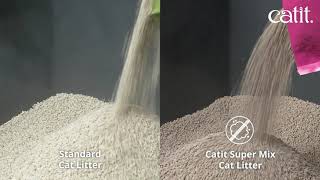 Catit  Super Mix cat litter  95 less dust [upl. by Gardel381]