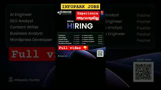 Infopark Jobs 🔥 Freshers can also apply  Infopark kochi job vacancy malayalam  Jobhunter [upl. by Eahsat]