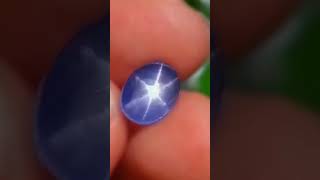 Natural Gemstone😍💎 Blue Star Sapphire Gems Gemology Viral Ytshorts White [upl. by Lenci]