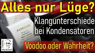 MEIN KONDENSATOR ATMET  Klang von Kondensatoren  technisch begründet  DIY elektronik [upl. by Treva]