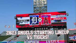 2023 ANGELS STARTING LINEUP vs DETROIT TIGERS  September 15 2023 [upl. by Vannie]