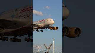 Emirates Airbus A380 landing at Sydney Airport from Dubai aviation planespotting airport airbus [upl. by Codd]