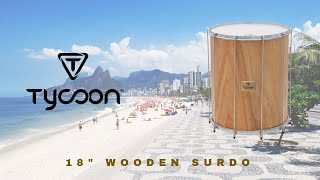 18quot Wooden Surdo  Demonstration by Kalani Das Tycoon Artist [upl. by Arok218]