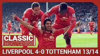 Premier League Classic Liverpool 40 Tottenham  Reds run riot against Spurs [upl. by Tjaden]