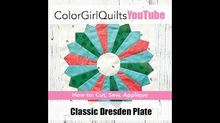 Sew a Dresden Plate Quilt Block [upl. by Nevah]