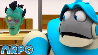 SPOOKY Zombie Supermarket TAKEOVER  ARPO The Robot  Funny Kids Cartoons  Kids TV Full Episodes [upl. by Osi467]