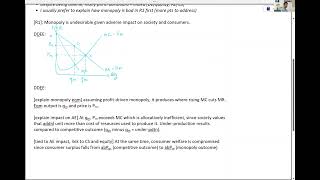 Economics Tuition  CADETXED to Assessing Desirability of Monopoly Part 2 [upl. by Tomi]