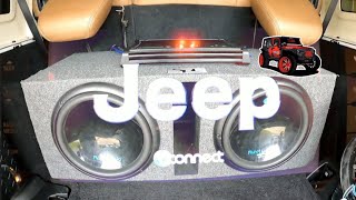 Subs amp Amp install on factory Uconnect Jeep radio [upl. by Cantlon]