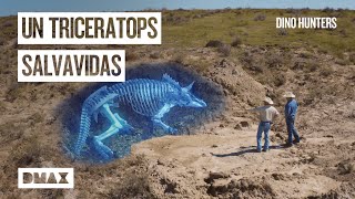 Un tesoro de miles de años desenterrando el esqueleto de un triceratops  Dino hunters [upl. by Dinny231]