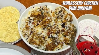 Thalassery Chicken Dum Biriyani  Malabar Chicken Biriyani  തലശ്ശേരി ചിക്കൻ ദം ബിരിയാണി [upl. by Aryamoy536]