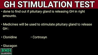 Growth Hormone Stimulation Test  Human Growth Hormone [upl. by Eidua847]