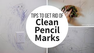 Tips To Get Rid of Pencil Marks On Walls Clean Scribbled Walls [upl. by Zsamot41]