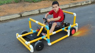 NOSSO SUPER CARRINHO KART ELÉTRICO Kids [upl. by Treat]