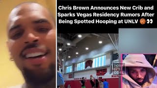 Chris Brown Announces New Crib and Sparks Vegas Residency Rumors “Omg” [upl. by Navad]