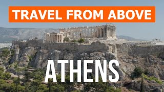 Athens from drone  4k video  Greece Athens from above [upl. by Ruzich636]