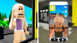 SPYING on my BROTHER in ROBLOX SNAPCHAT [upl. by Doloritas]