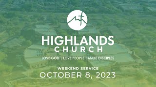 Highlands Worship Service  October 8 2023 [upl. by Arlin]