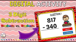 3 Digit Subtraction with Regrouping Game  Subtracting Numbers  3NBT2 [upl. by Honor]