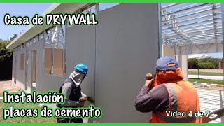 Cómo Instalar PLACAS de FIBROCEMENTO para una CASA de DRYWALL paso a paso tratamiento de juntas ❗ [upl. by Zamir144]