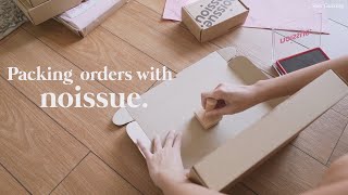 Noissue stamp and tissue paper review  Packing orders  Ecofriendly packaging [upl. by Morven531]