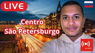 Live andando no centro de São Petersburgo Rússia  Respondendo dúvidas  Thiago 2 [upl. by Gaven]