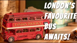 Rolife London Tour Bus 3D Wooden Kit [upl. by Oralee233]