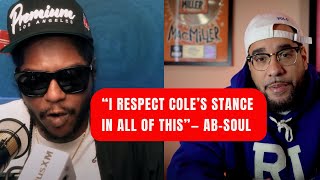 AbSoul Talks J Cole quotPiquot amp The Decision Not To Continue The Battle [upl. by Ahsoym]