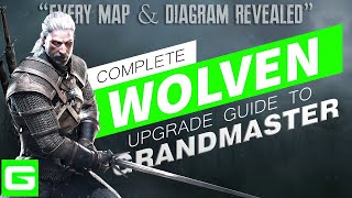 The Witcher 3 Upgrade Guide 2023 – Wolf School Witcher Gear Wolven  Basic to Grandmaster [upl. by Hanas646]