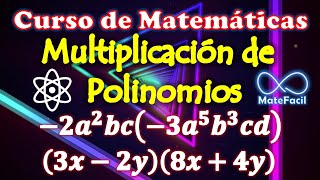 09 Multiplicación de polinomios  EXPLICACIÓN COMPLETA [upl. by Sidoney310]