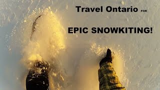 Snowkiting in Ontario Canada [upl. by Ttekcirc326]