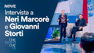 Che tempo che fa  Intervista a Neri Marcorè e Giovanni Storti [upl. by Kobylak275]