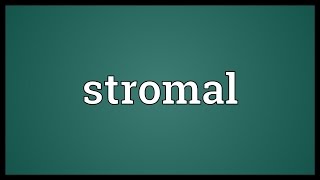 Stromal Meaning [upl. by Tjon]