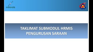 TUTORIAL PENGURUSAN SARAAN amp KEW 8 SISTEM HRMIS [upl. by Yelyah821]