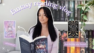 FANTASY READING VLOG 📖⭐️ starting a new series Never Keep and trying to stay out of a slump [upl. by Mayram137]