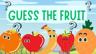 Fruit Guessing Game  Fruit names for kids Fruit names with pictures [upl. by Gladine]