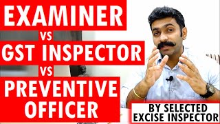 GST Inspector vs Examiner vs Preventive Officer Job Profile Powers of Customs officer Gst Inspector [upl. by Noleta653]