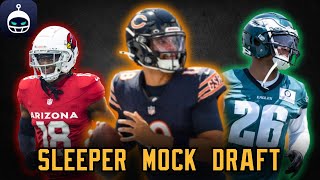 SLEEPER MOCK DRAFT  FANTASY FOOTBALL [upl. by Hayikat90]