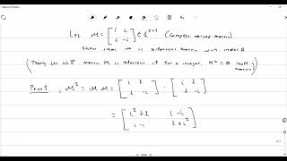 Nilpotent matrix example [upl. by Khalsa]