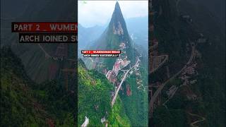 LARGESTHIGHEST ARCH BRIDGE Naqing EXPRESSWAY GUIZHOU 乌蒙山特大桥 bridge construction infrastructure [upl. by Elfrieda72]